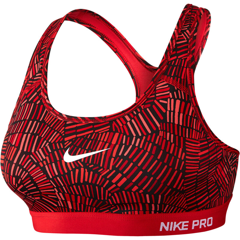 Nike Damen Sport-BH / Bustier Pro Classic Padded Tidal Multi, rot, verfügbar in Größe XL