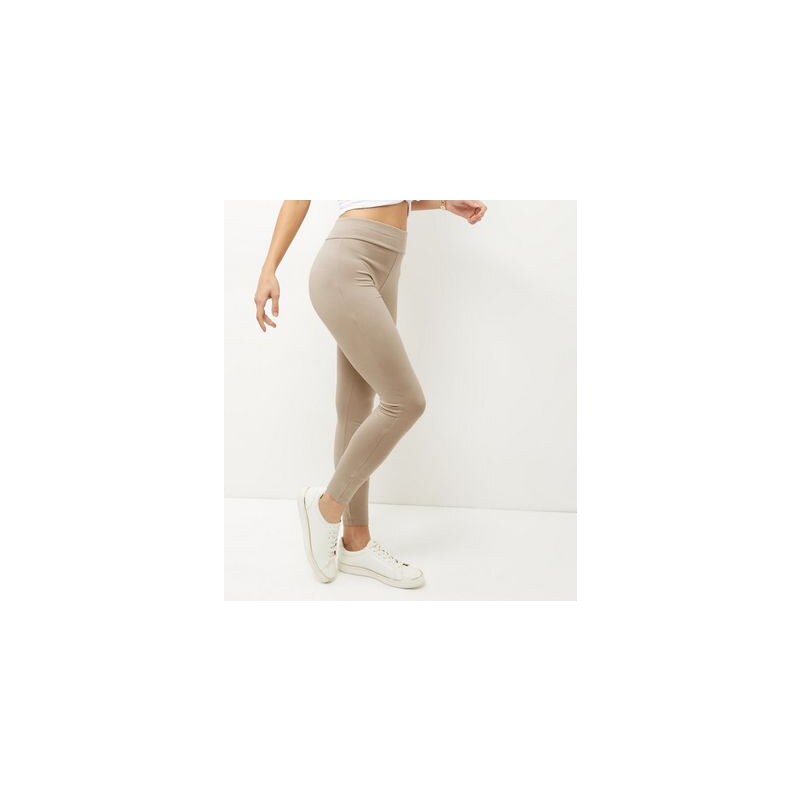 New Look Camel – Leggings mit hoher Taille
