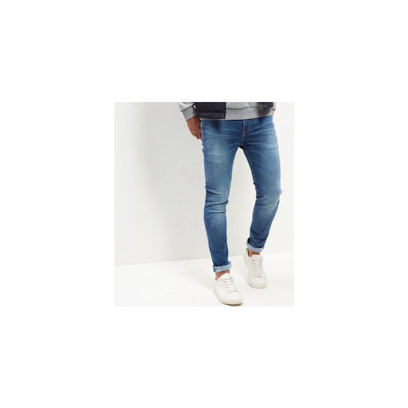 New Look HyperFlex-Skinny-Jeans mit blauer Waschung