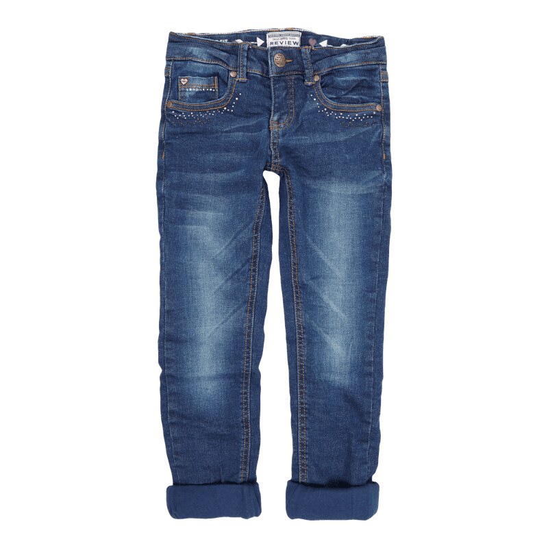 Review for Kids Stone Washed Regular Fit Jeans mit Futter