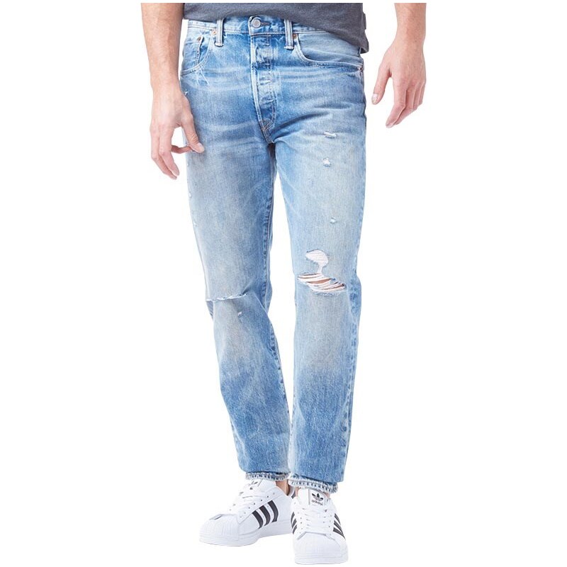 Levi's Herren Customized Tapered Fit Jeans mit zulaufendem Bein Verblasstes Blau