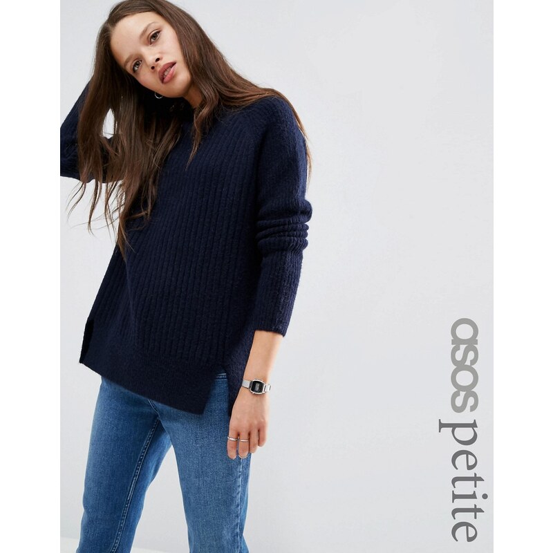 ASOS PETITE - Pullover aus Wollmischung - Marineblau