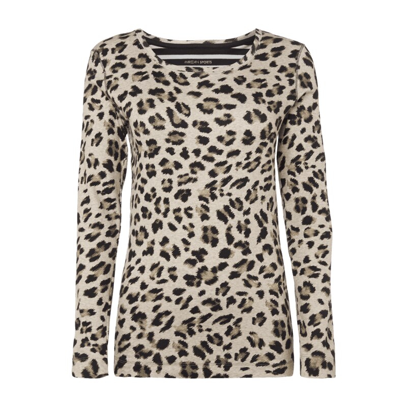 Marc Cain Sports Longsleeve mit Leopardenmuster