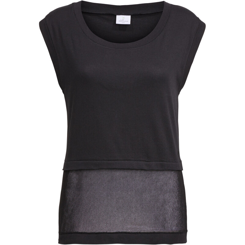 Wellicious: Damen Yoga T-Shirt Cool Tee, schwarz, verfügbar in Größe M