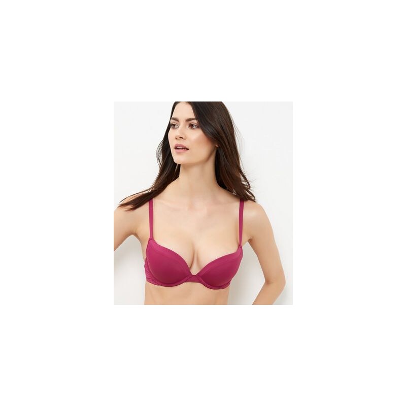 New Look Roter Push-up-BH aus Mikrofaser