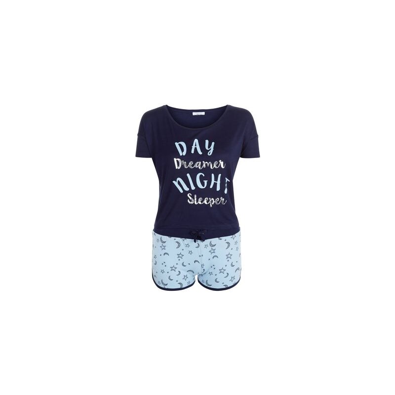 New Look Teenager – Pyjama-Set mit dem Aufdruck dem Aufdruck „Day Dreamer Night Sleeper“