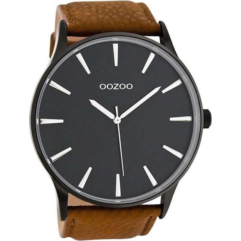 Oozoo Herren-Armbanduhr XXL 50 mm Braun/Schwarz C8232