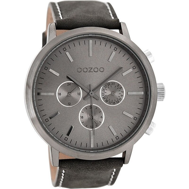 Oozoo XL Herren-Armbanduhr Grau 48 mm C8235
