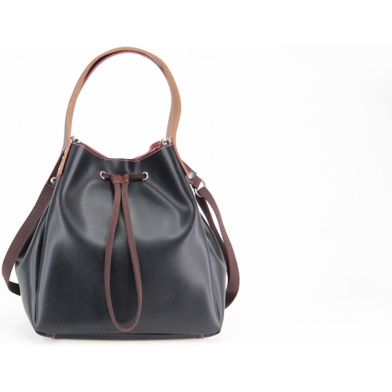 Paquetage Ascetic - Shopping Bag aus Leder - schwarz
