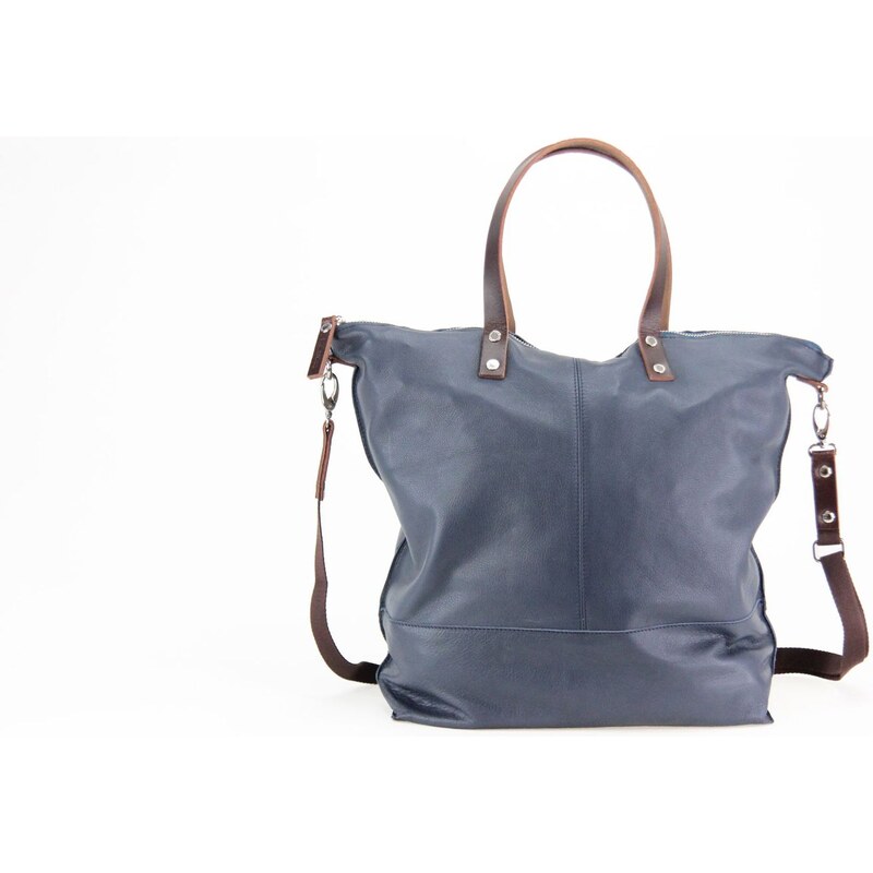 Paquetage Aromatic - Shopping Bag aus Leder - grau