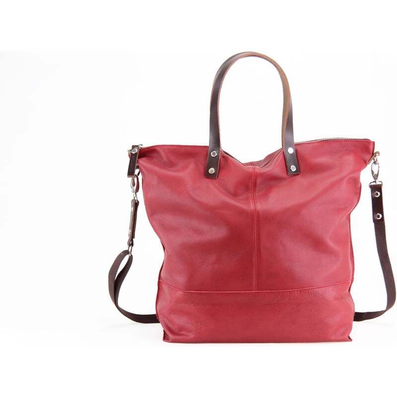 Paquetage Aromatic - Shopping Bag aus Leder - rot