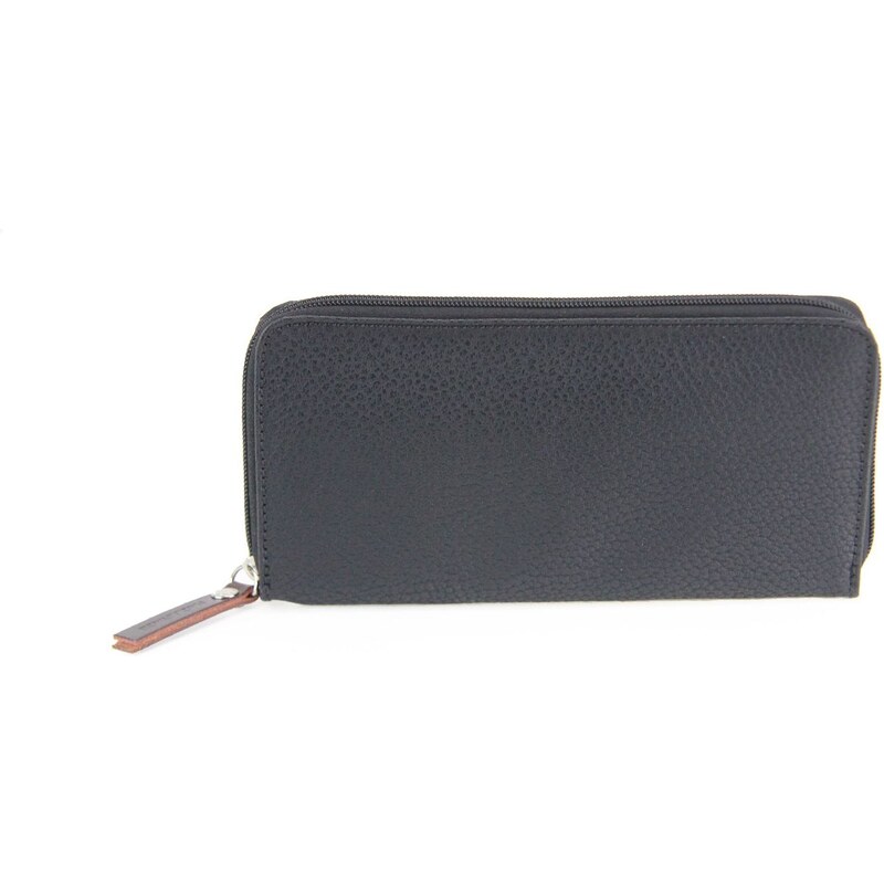 Paquetage Basic - Brieftasche aus Leder - schwarz