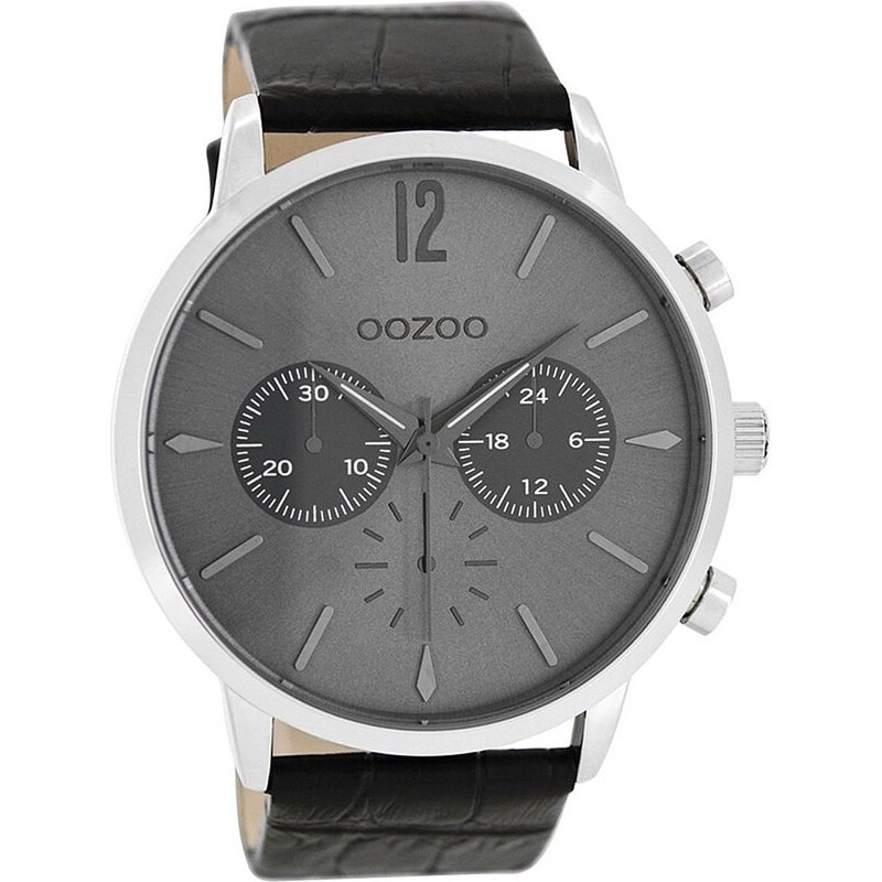 Oozoo Herren-Armbanduhr Schwarz/Grau 48 mm C8244