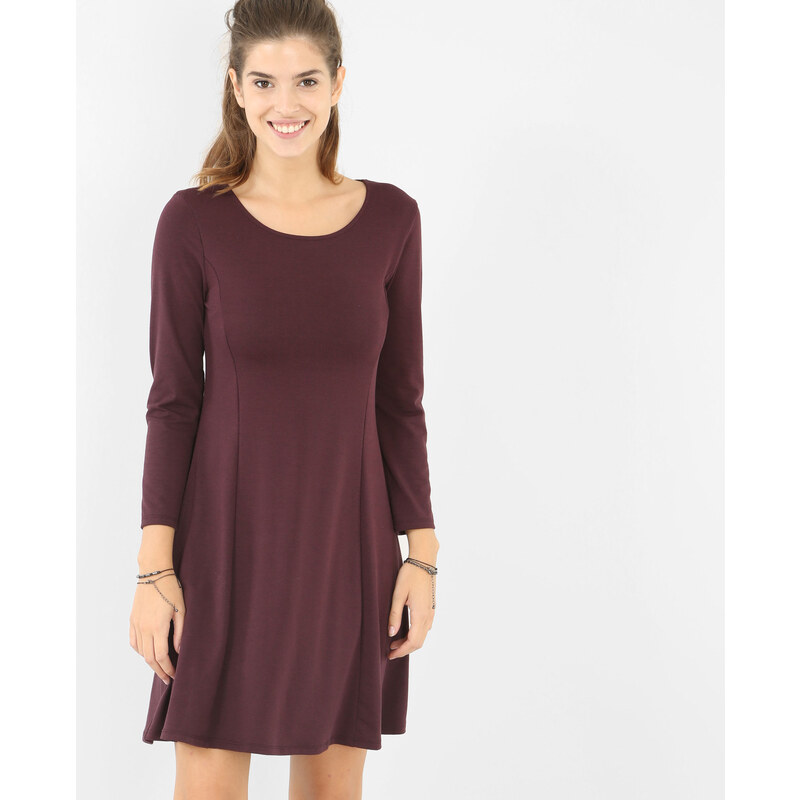 Trapez-Kleid Bordeauxrot, Größe S -Pimkie- Mode für Damen