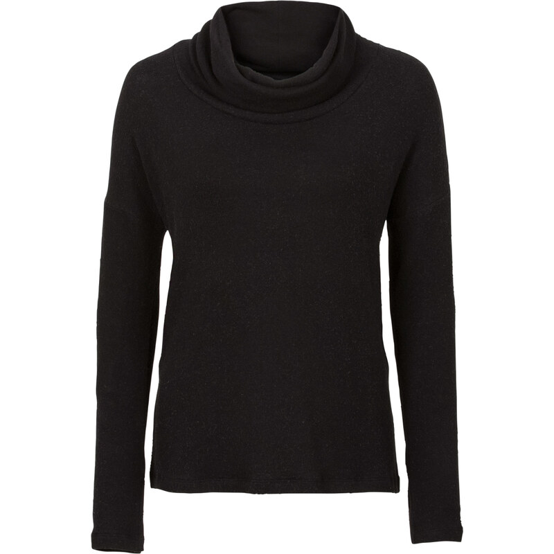 BODYFLIRT Softer Rollkragen-Pullover langarm in schwarz für Damen von bonprix