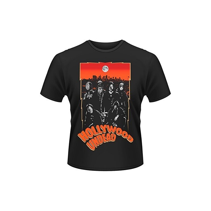 Plastichead Herren T-Shirt Hollywood Undead Full Moon