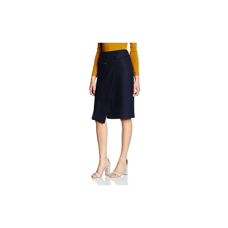 Filippa K Damen Rock Wrap Pocket Wool Skirt