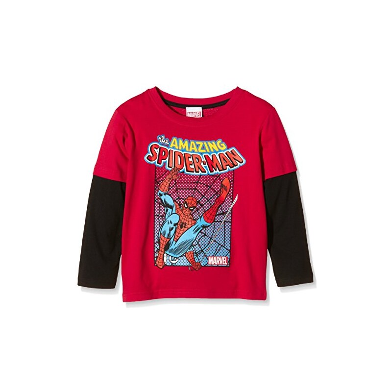 Marvel Jungen Top Spiderman Battle-Kids-L/s T-Shirt