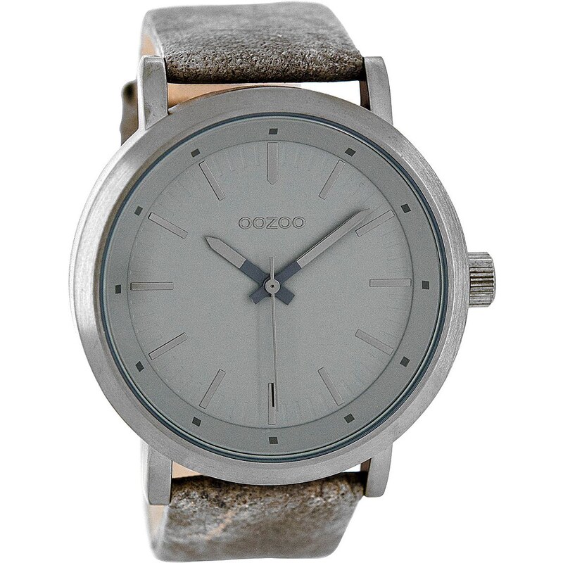 Oozoo XL Damen-Armbanduhr Grau 48 mm C8253