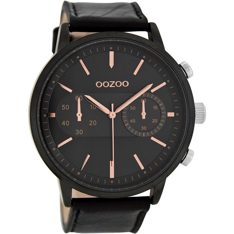 Oozoo XL Herren-Armbanduhr Schwarz 48 mm C8268