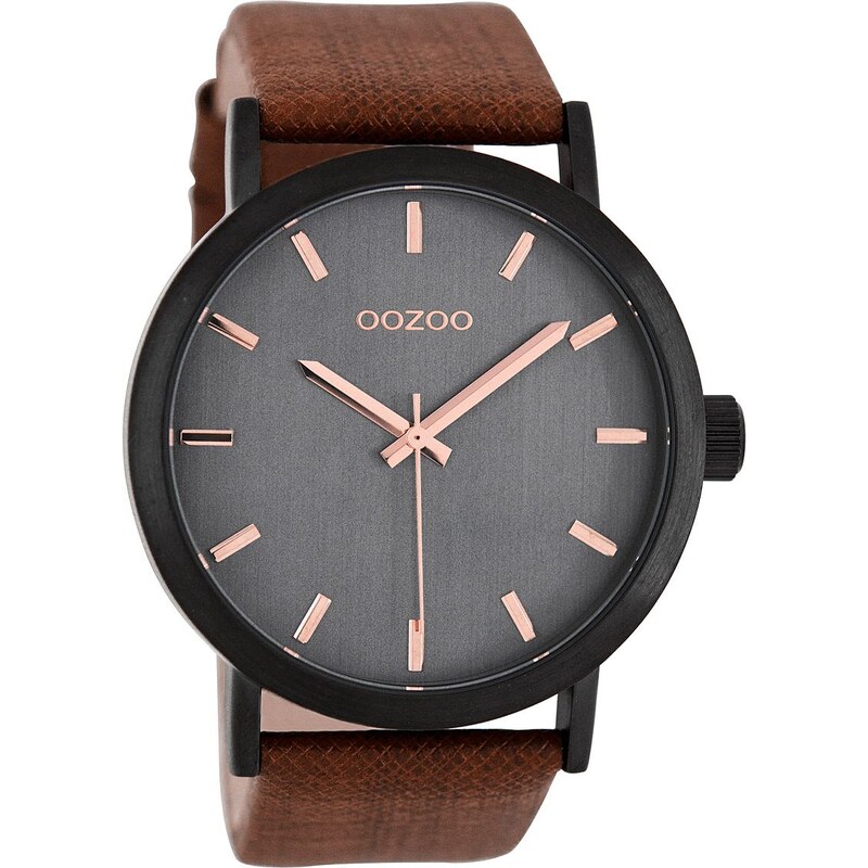 Oozoo Damen-Armbanduhr Braun/Grau 45 mm C8273