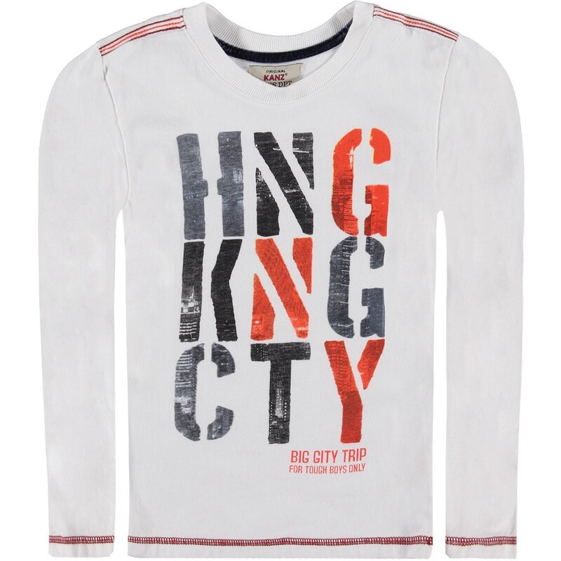 KANZ T Shirt langärmlig Sportiver City Print