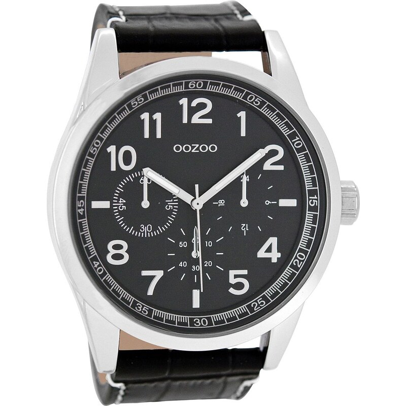 Oozoo Herren-Armbanduhr Schwarz 50 mm C8288