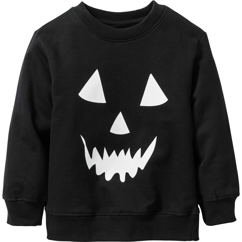 bpc bonprix collection Sweatshirt Glow in the dark Halloween langarm in schwarz für Jungen von bonprix