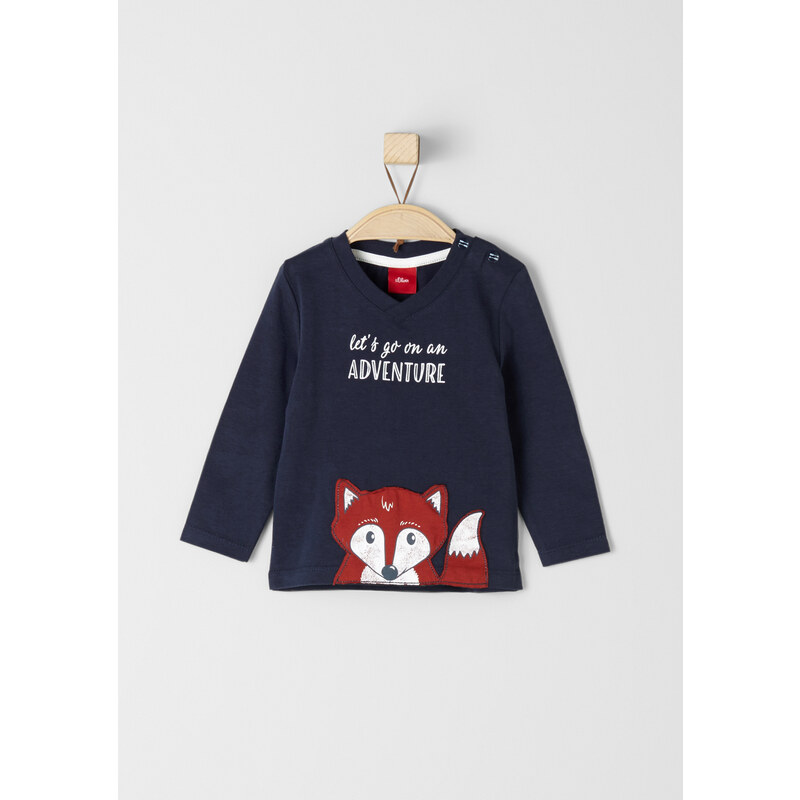s.Oliver Longsleeve mit Fuchs-Patch