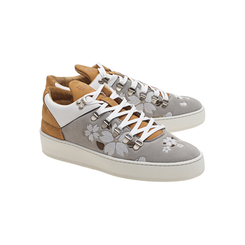 Filling Pieces Mountian Cut Japanese Embroidery Light Grey