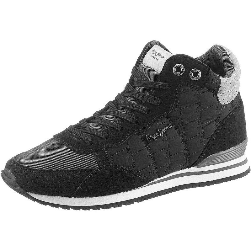 Große Größen: Pepe Jeans Sneaker, schwarz-grau, Gr.36 (3,5)-40 (6,5)