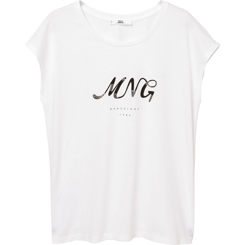 MANGO Bedrucktes T-Shirt Mit Logo