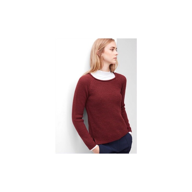 Damen RED LABEL Pullover aus Musterstrick S.OLIVER RED LABEL rot L (44),L (46),M (40),M (42),S (36),S (38),XS (34),32