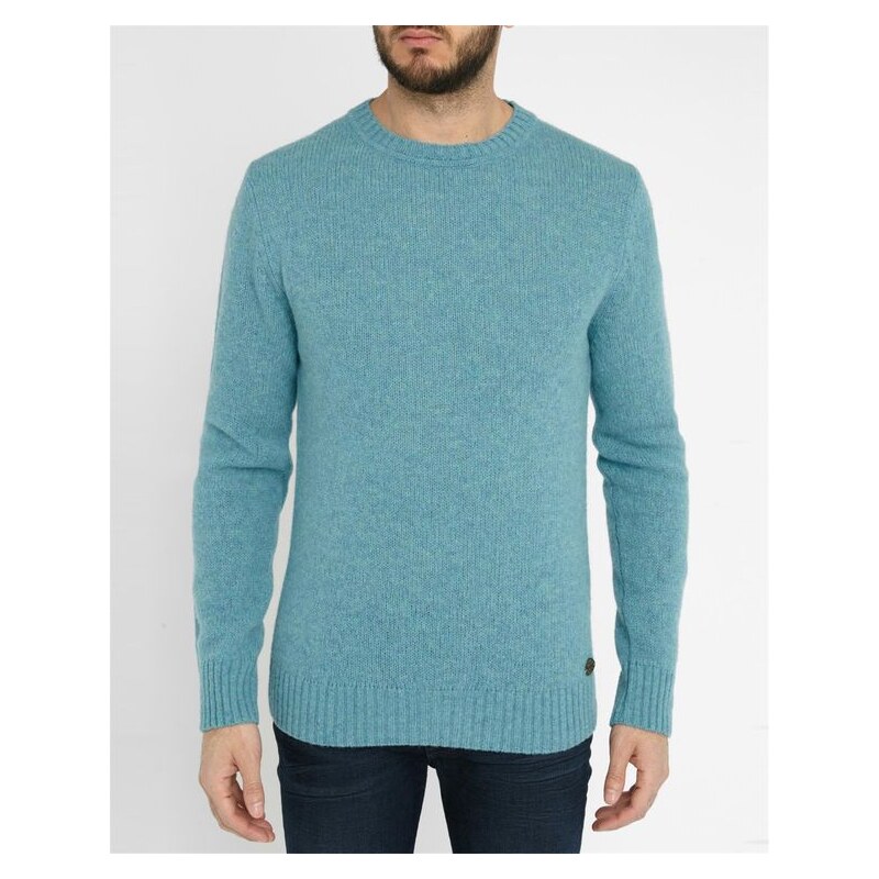 SCOTCH AND SODA Himmelblauer Pullover Shetland