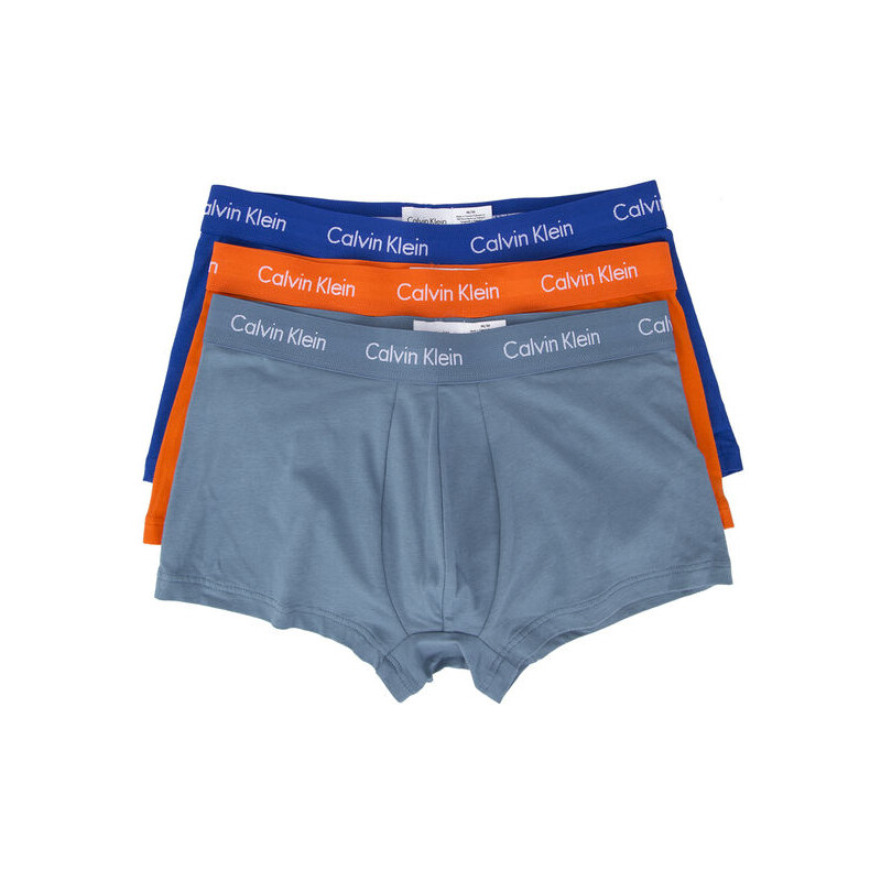 CALVIN KLEIN UNDERWEAR Dreierpack orange-blaue Boxershorts