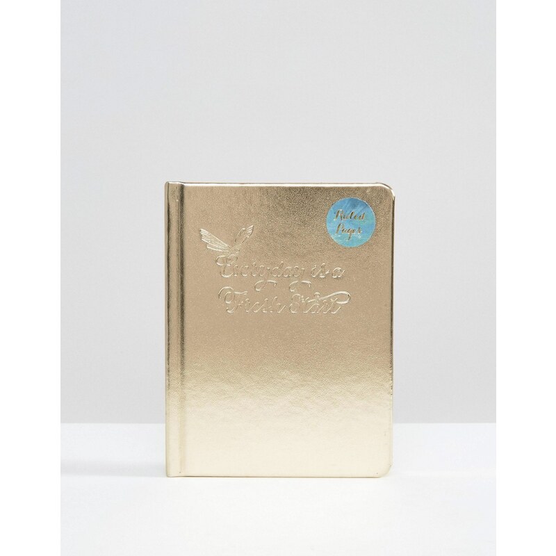 Paperchase - Gothic Garden - Goldfarbenes Notizbuch aus PU - Mehrfarbig