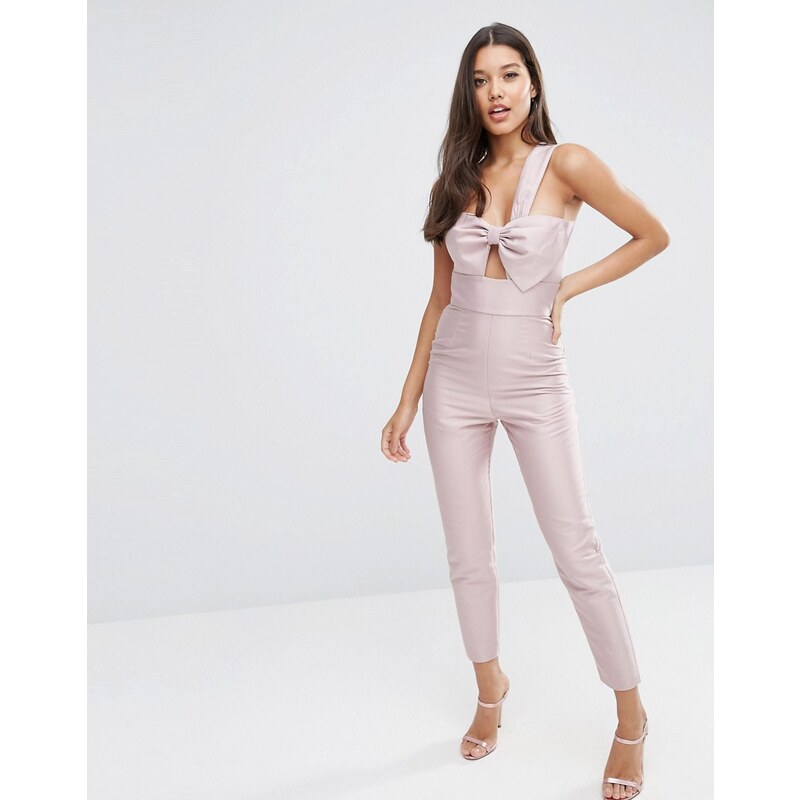 ASOS Occasion - Overall mit Schleife - Rosa