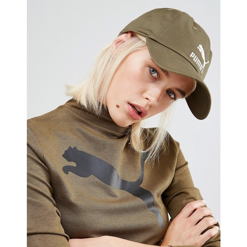 Puma - Exklusiv bei ASOS - Khakigrüne Kappe mit Logo - Grün