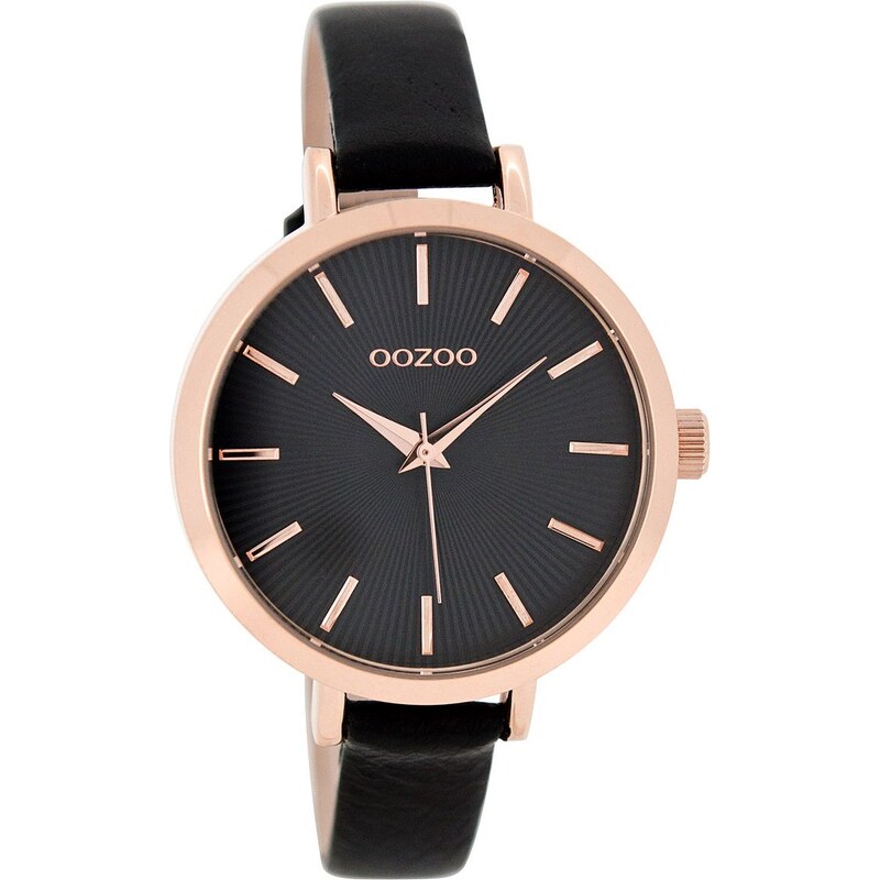 Oozoo Damen-Armbanduhr mit Lederband Schwarz 38 mm C8329