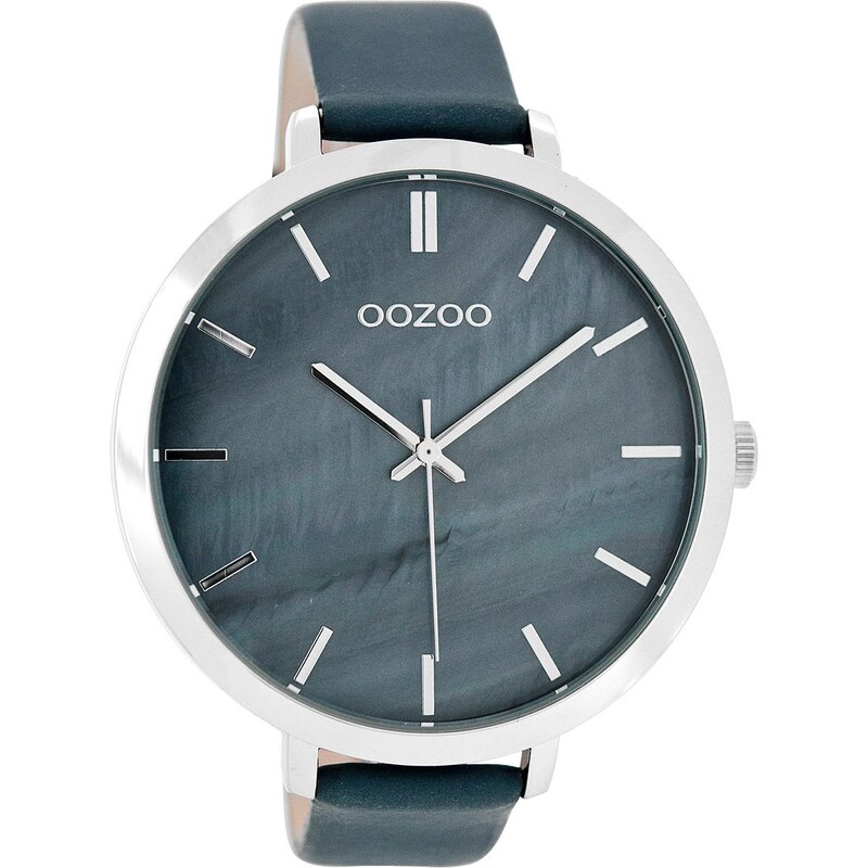 Oozoo Damen-Armbanduhr mit Lederband Blau 48 mm C8353