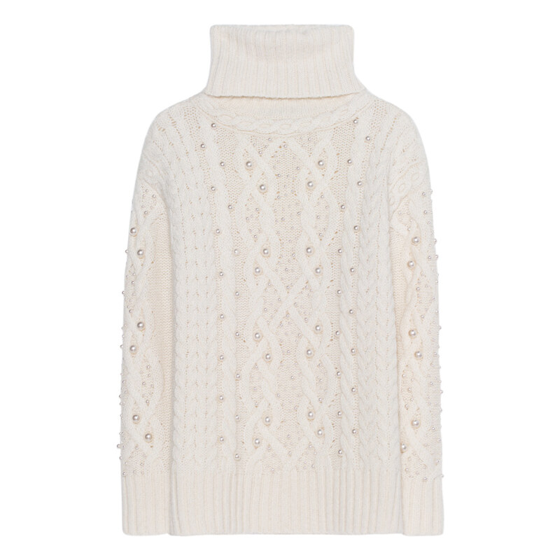 Rachel Zoe Collection Chunky Knit Pearl Ivory