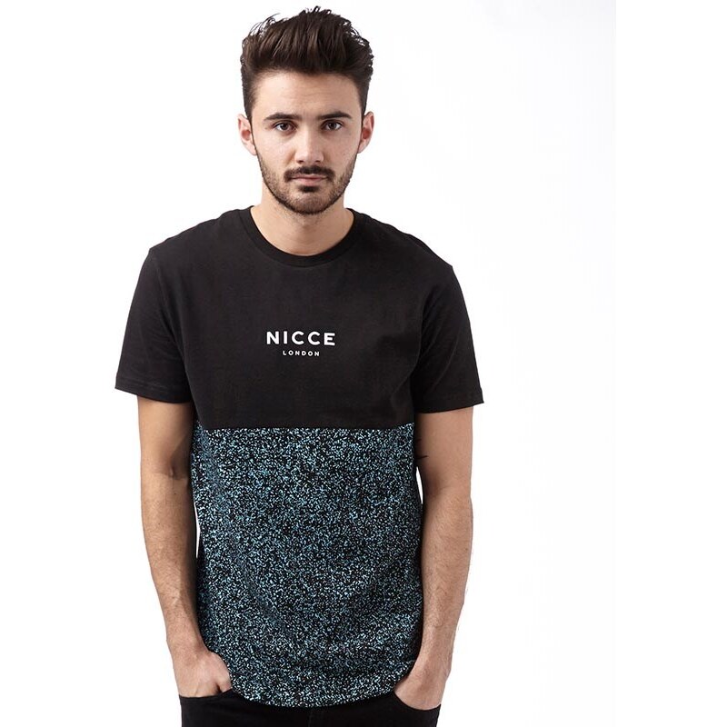 Nicce Mens Half Noise T-Shirt Turquoise