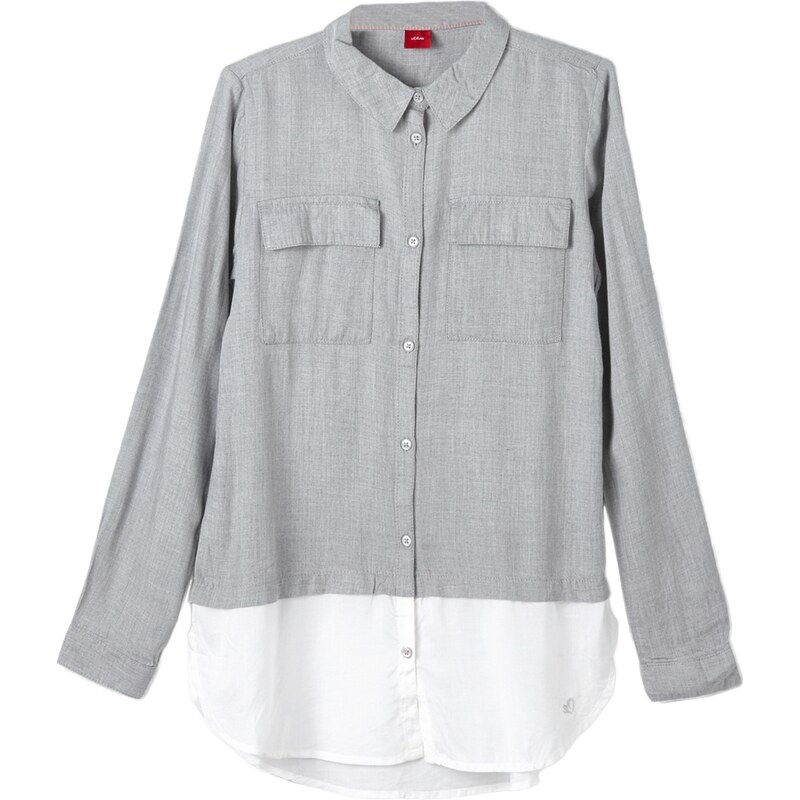 S.Oliver Junior Two Tone Bluse im Layer Look