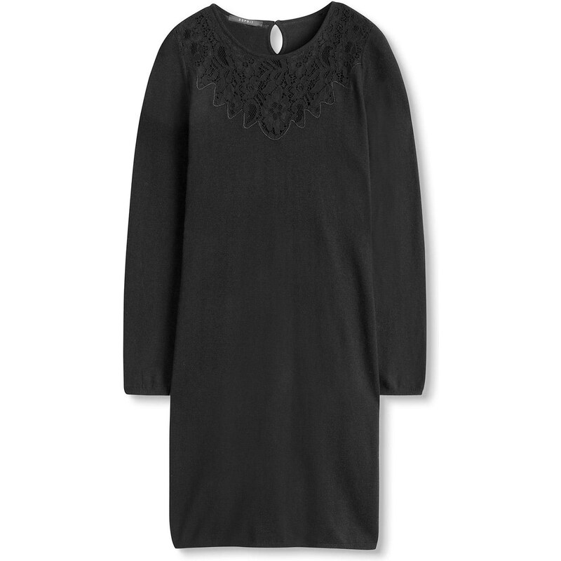 Esprit Collection Kleid Tunika - schwarz