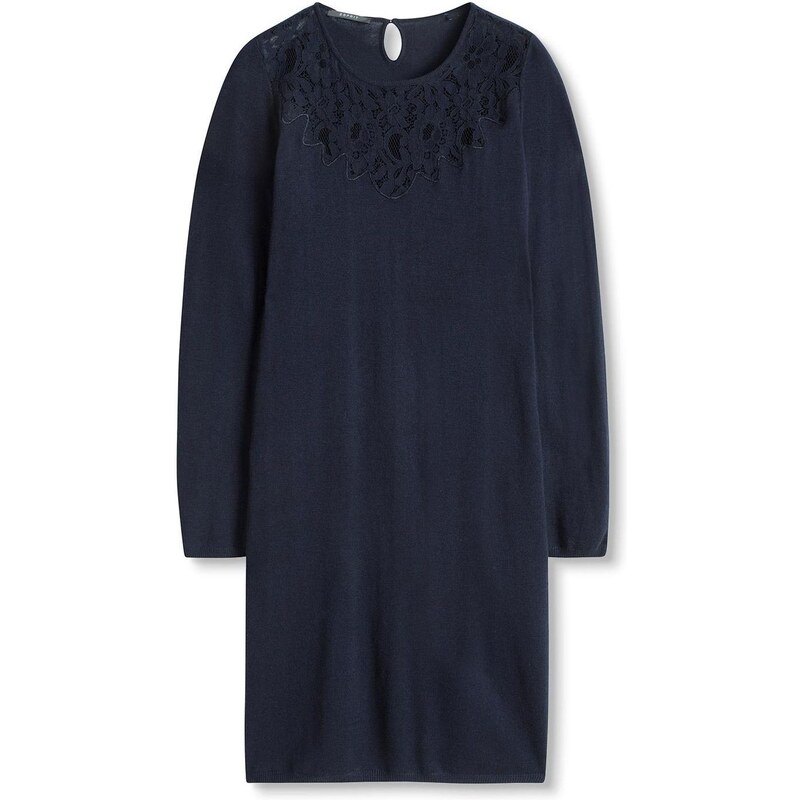 Esprit Collection Kleid Tunika - marineblau