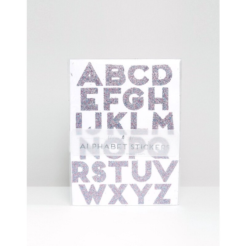 Meri Meri - Große, glitzernde Buchstaben-Sticker - Mehrfarbig