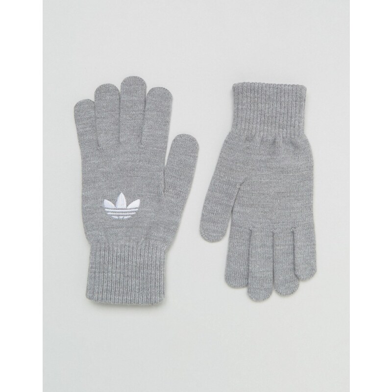 adidas Originals - Graue Handschuhe mit Kleeblatt, AY9339 - Grau
