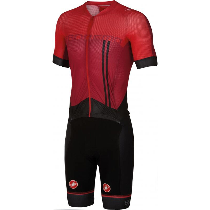 Castelli: Herren Speedsuit Sanremo 3.2 Speedsuit, rot, verfügbar in Größe XXXL