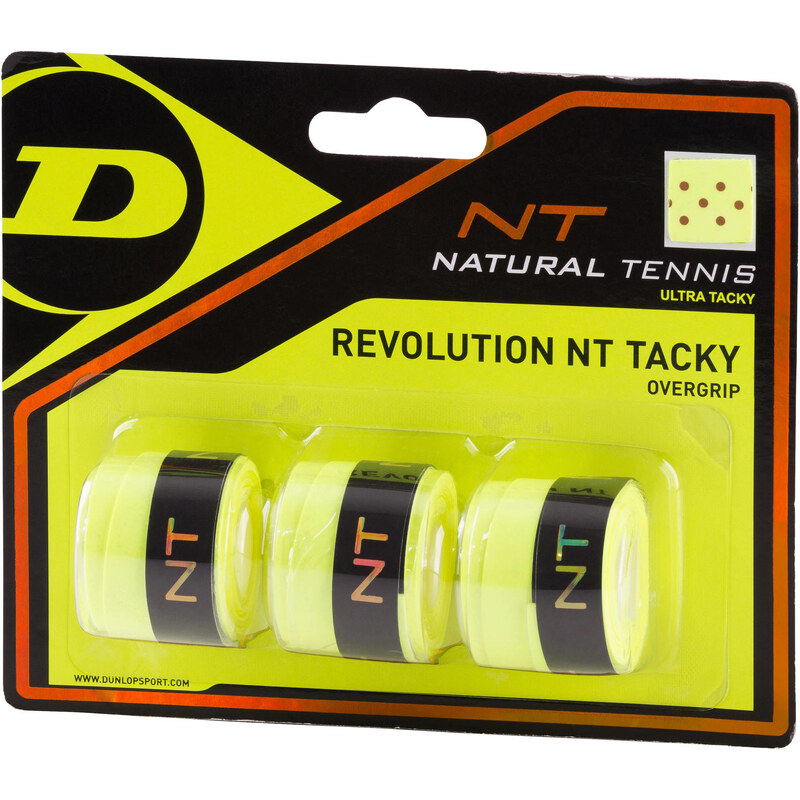 Dunlop: Griffbänder Revolution NT Tacky Overgrip, gelb