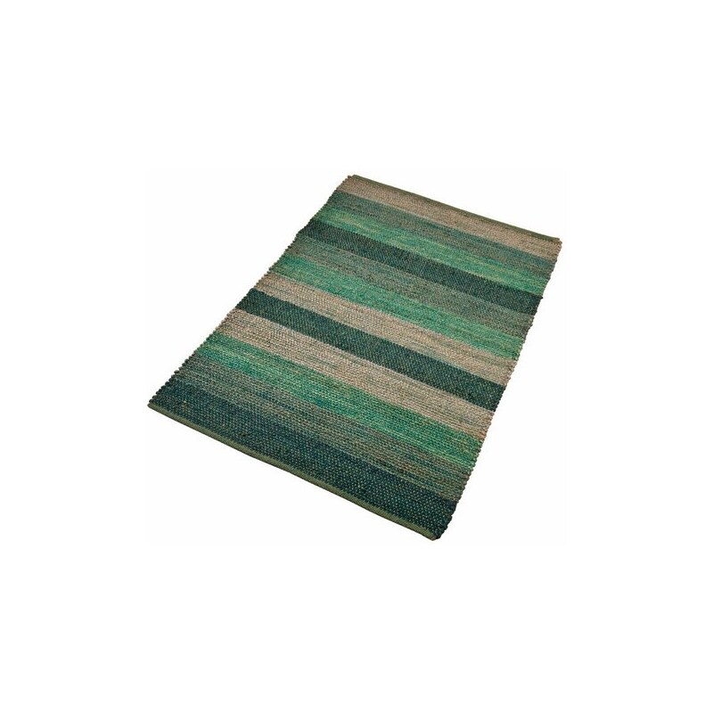 HOME AFFAIRE COLLECTION Hanf-Teppich Collection Hanf Stripe handgewebt grün 2 (B/L: 70x140 cm),3 (B/L: 120x180 cm),31 (B/L: 90x160 cm),4 (B/L: 160x230 cm),6 (B/L: 190x290 cm)